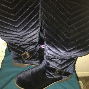 Blue Suede boots